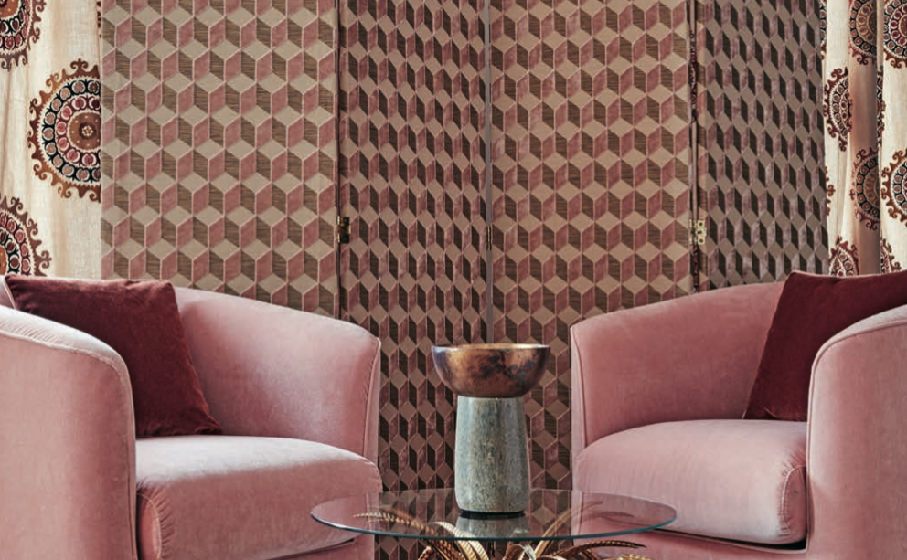 Manuel Canovas Colefax & Fowler exclusieve gordijnstoffen meubelstoffen kussens 