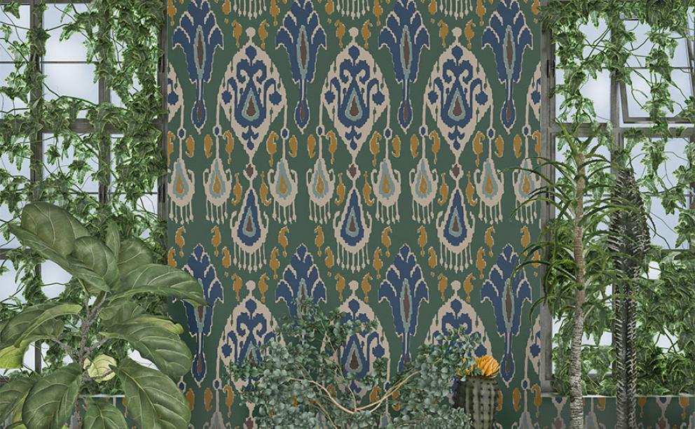 Ikat Bokhara Emerald