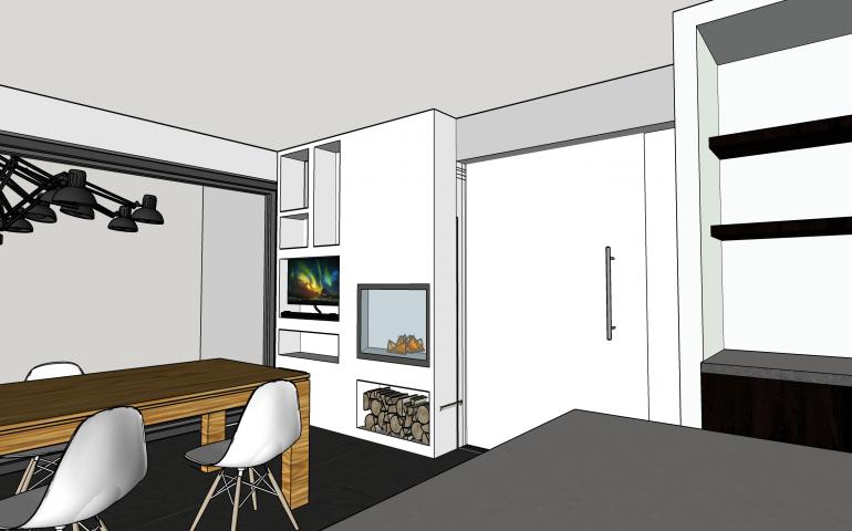 3D tekening keukenontwerp