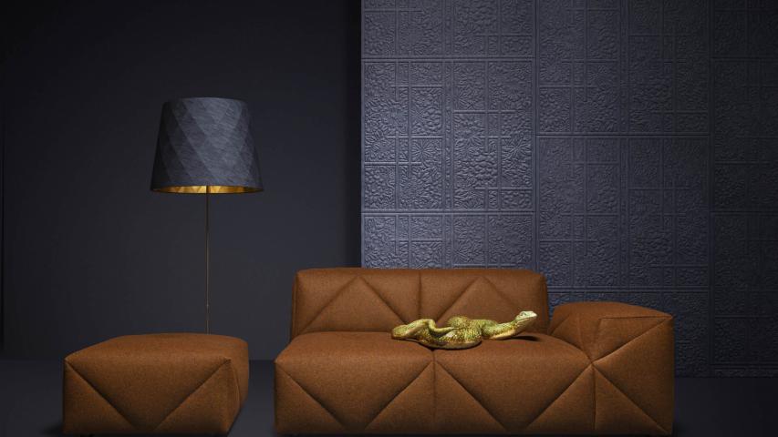 Moooi Wallcovering TokyoBlue ShojiBlossom