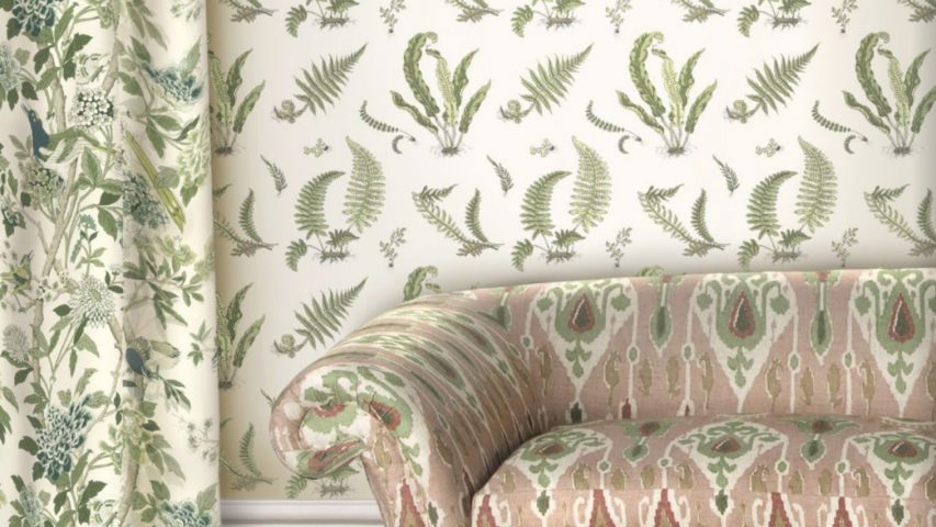 GP&J Baker, Chifu Collection, behang, wallpaper